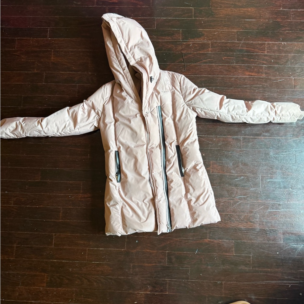 Women's Beige Hooded Jacket